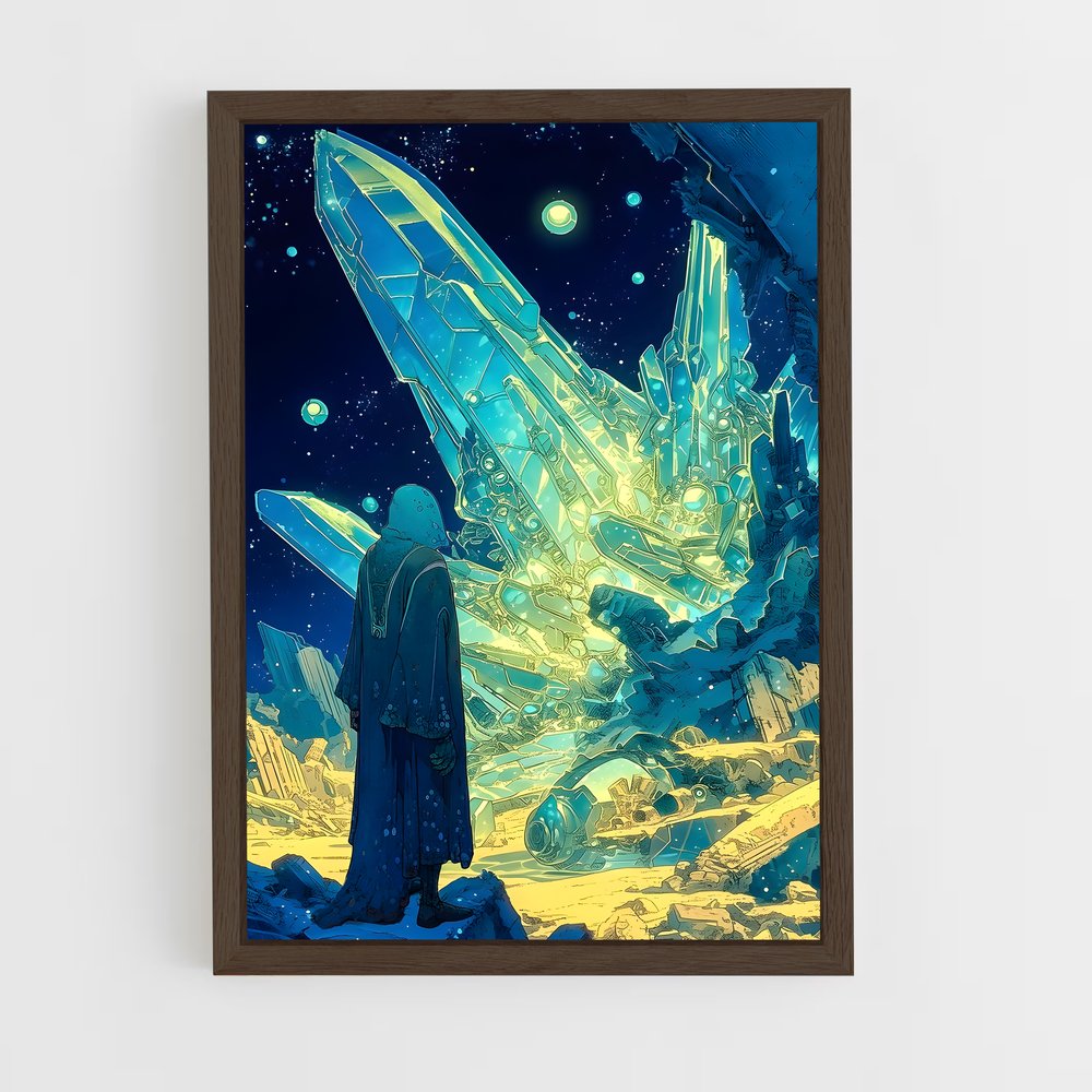 Poster L'Homme et l'Iceberg – affiche Art spatial (vue 5)
